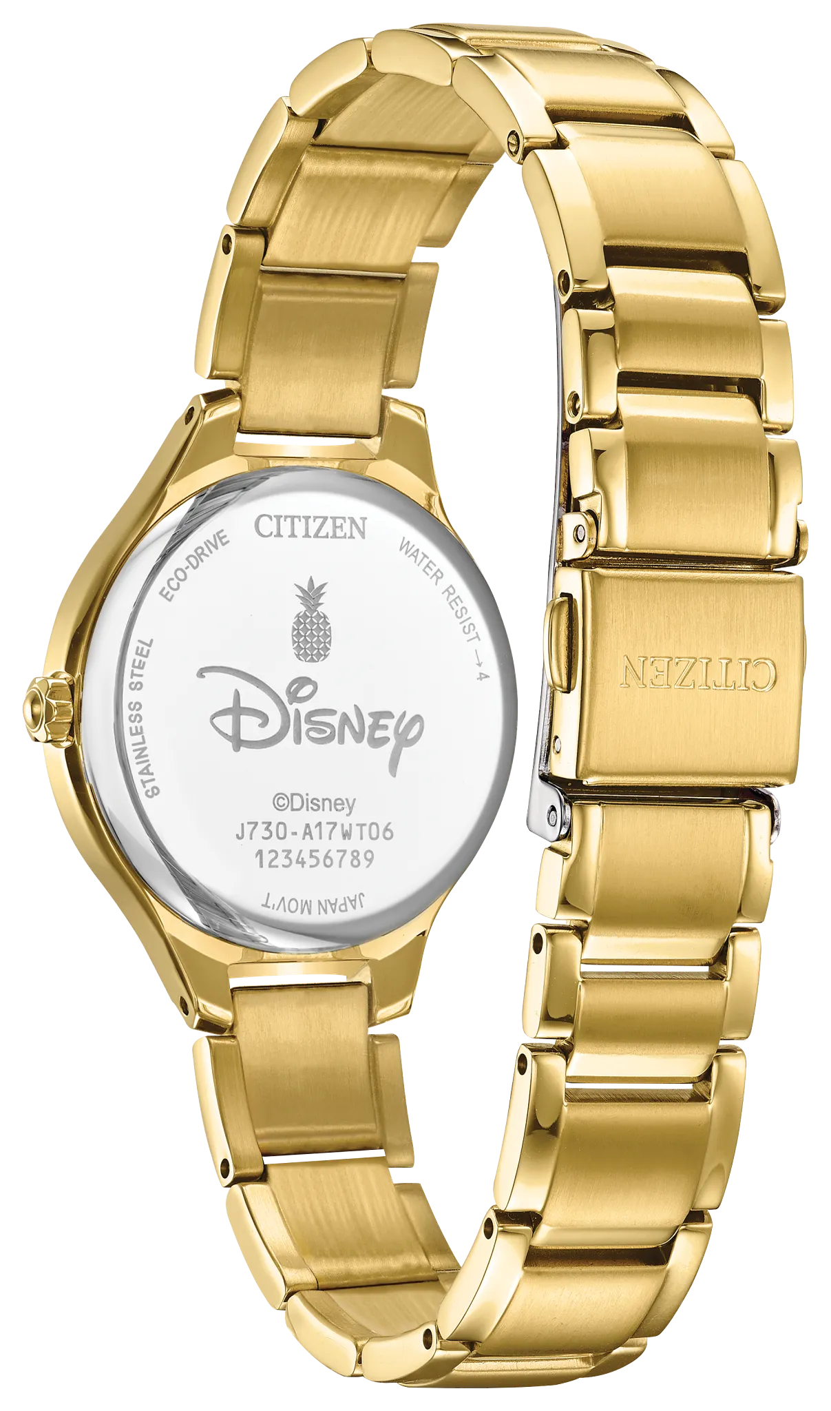 Aloha, Stitch! Blue Dial Stainless Steel Bracelet FE2108-59W | CITIZEN